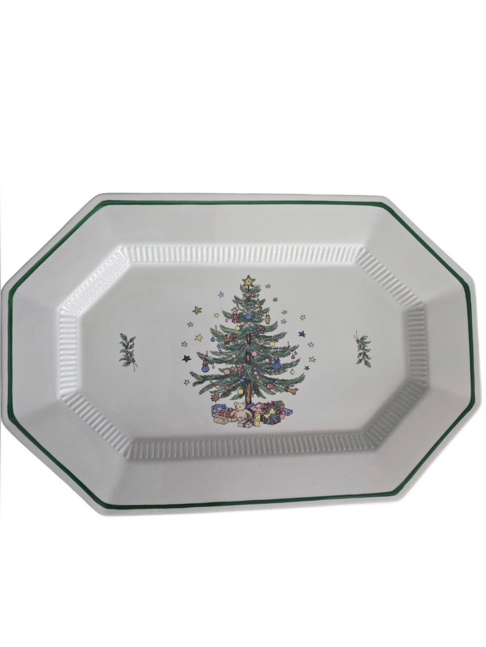 Vintage Nikko Christmas Time Large Platter, 15" x 10" x 2"